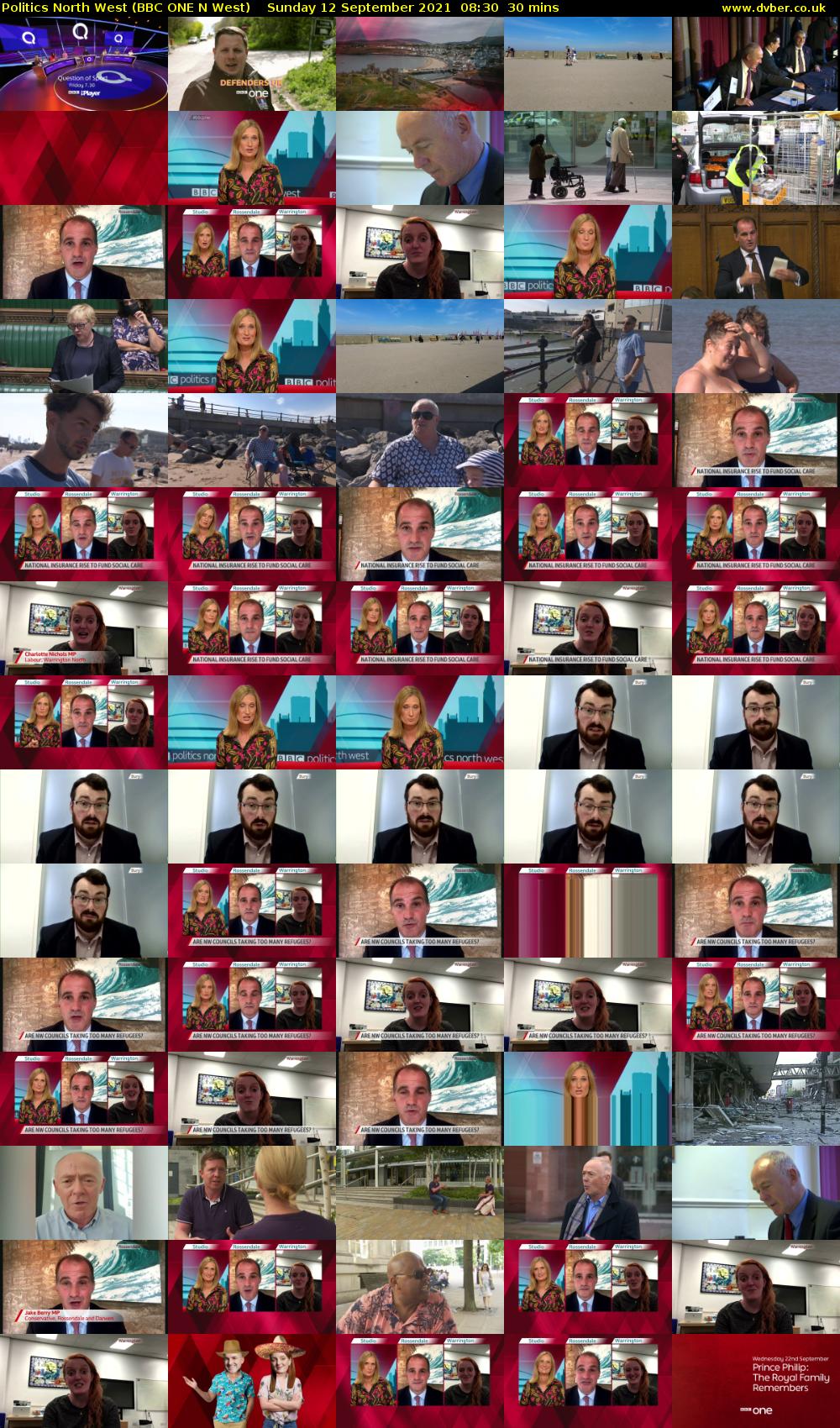 Politics North West (BBC ONE N West) Sunday 12 September 2021 08:30 - 09:00