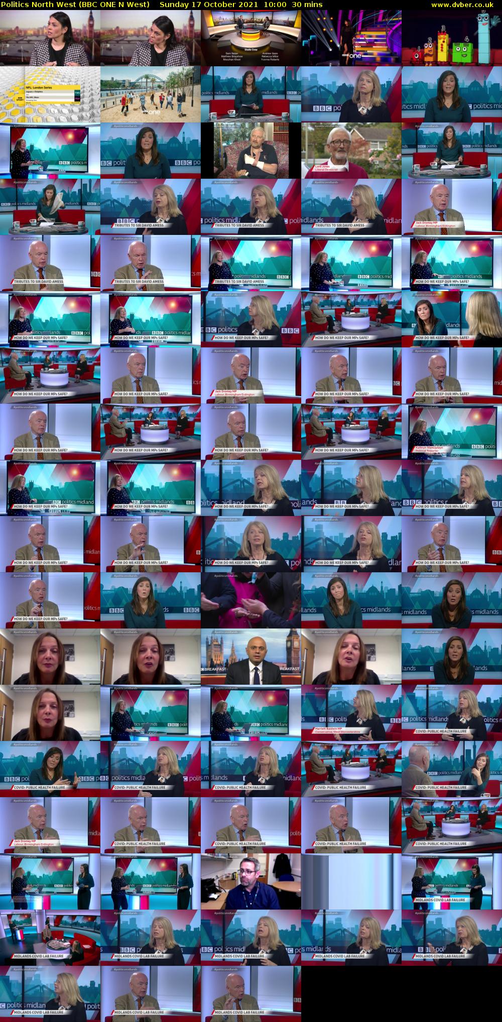 Politics North West (BBC ONE N West) Sunday 17 October 2021 10:00 - 10:30