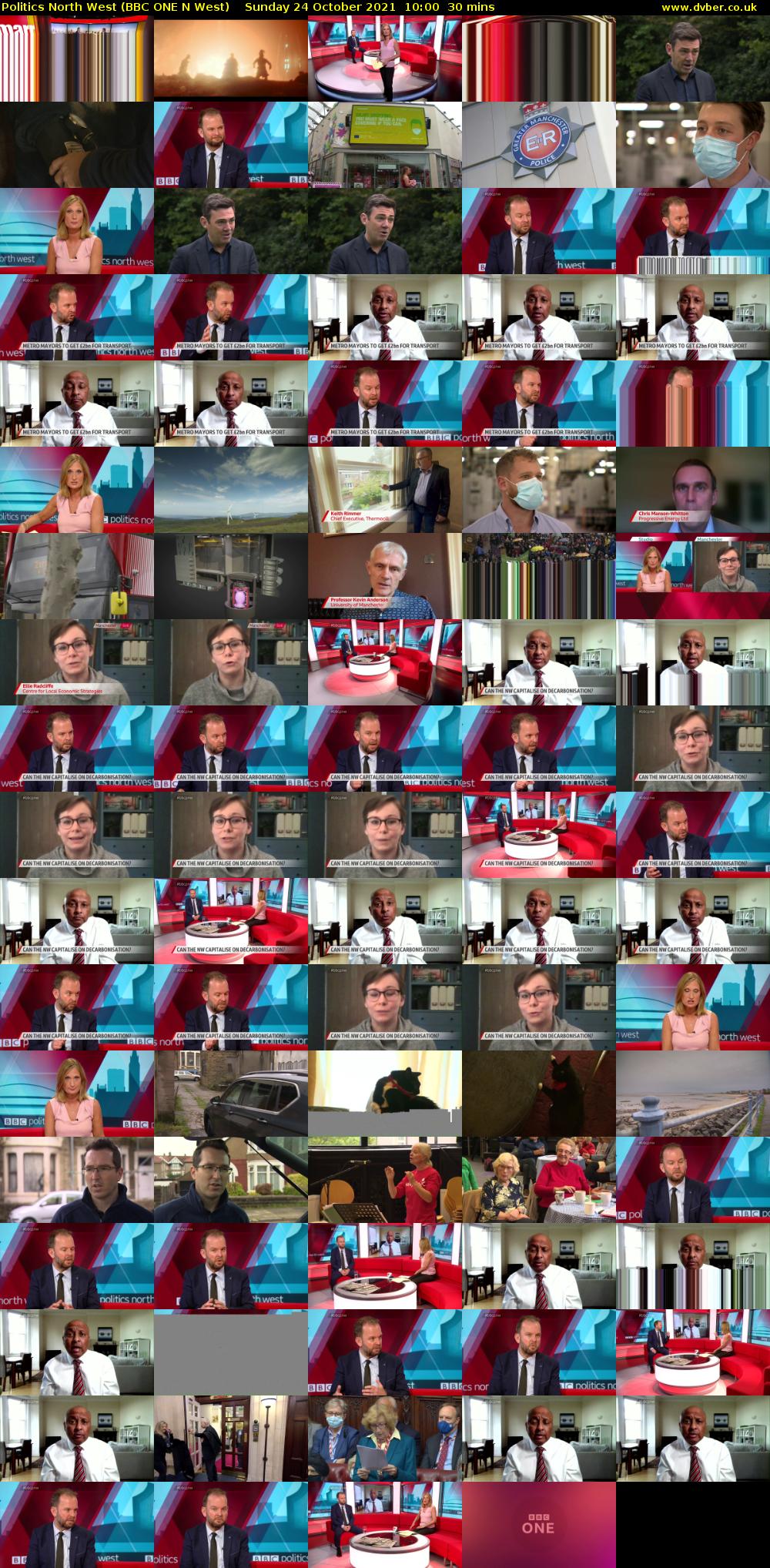 Politics North West (BBC ONE N West) Sunday 24 October 2021 10:00 - 10:30