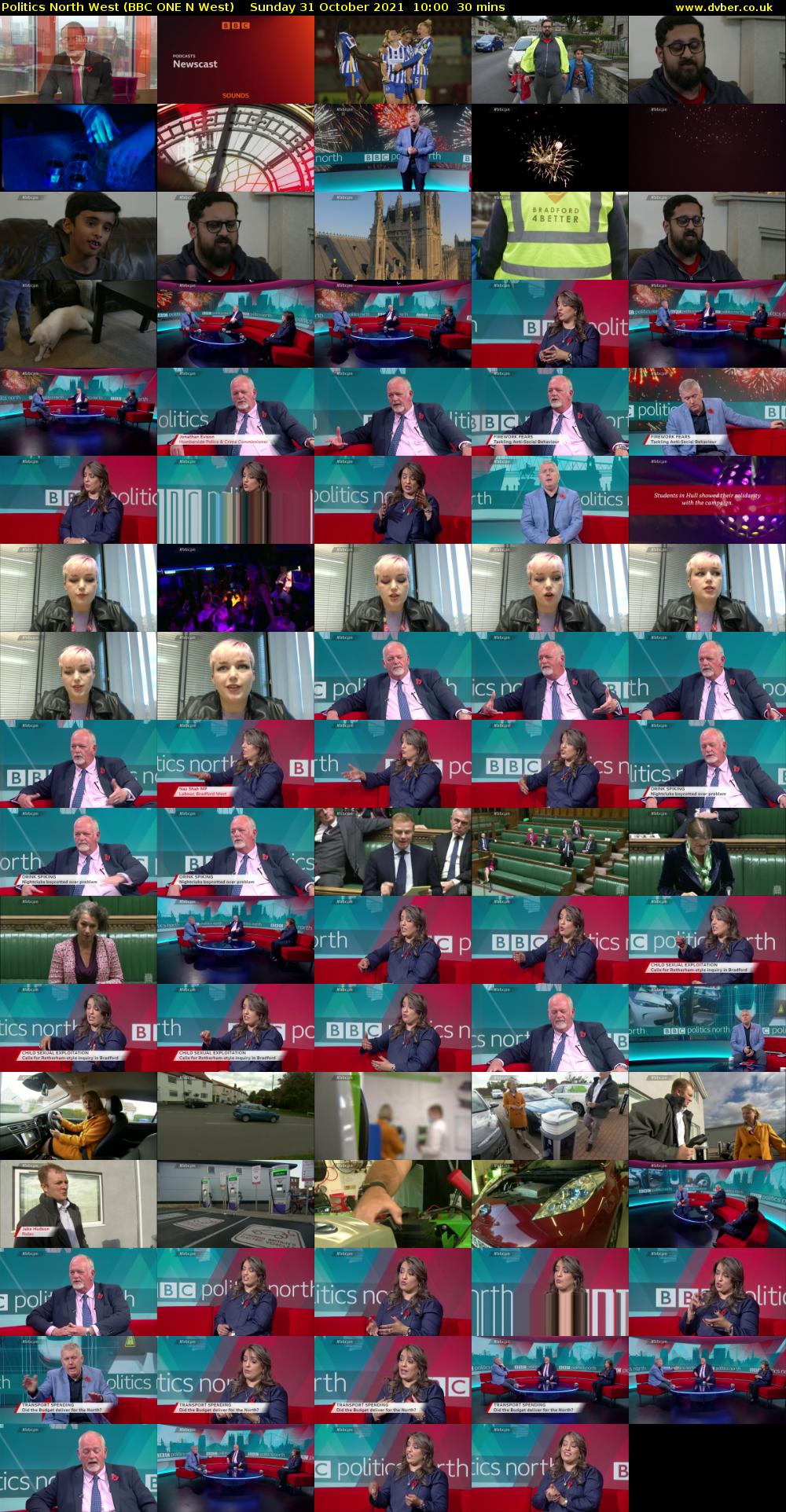 Politics North West (BBC ONE N West) Sunday 31 October 2021 10:00 - 10:30