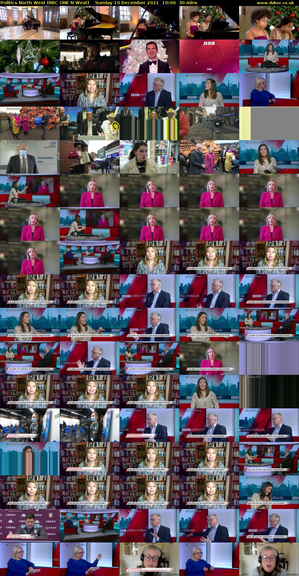 Politics North West (BBC ONE N West) Sunday 19 December 2021 10:00 - 10:30