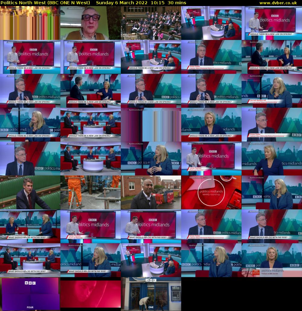 Politics North West (BBC ONE N West) Sunday 6 March 2022 10:15 - 10:45