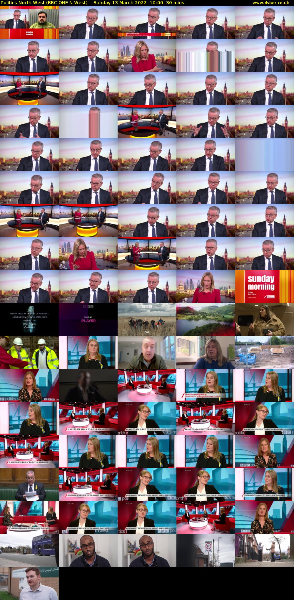 Politics North West (BBC ONE N West) Sunday 13 March 2022 10:00 - 10:30