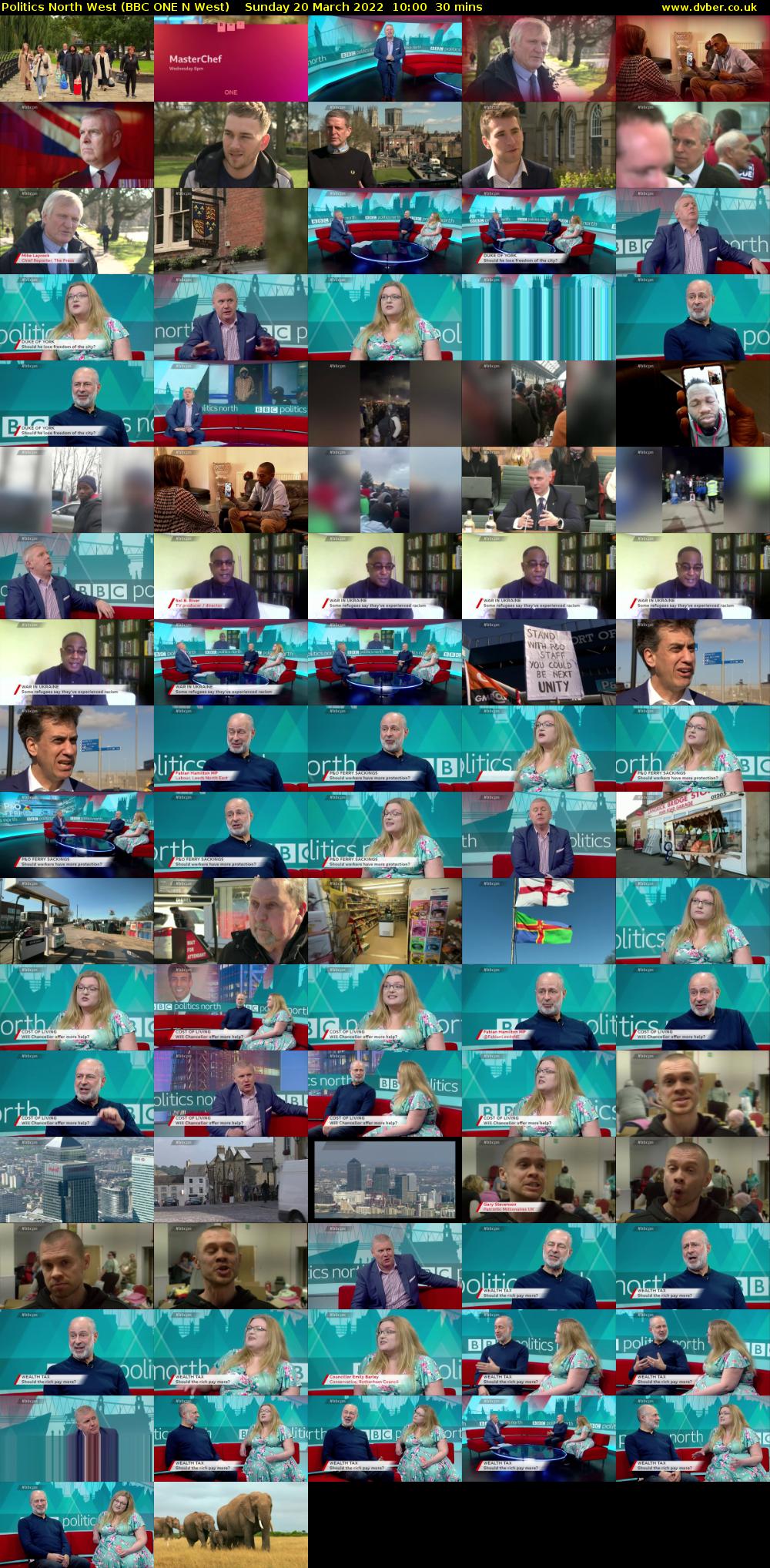 Politics North West (BBC ONE N West) Sunday 20 March 2022 10:00 - 10:30
