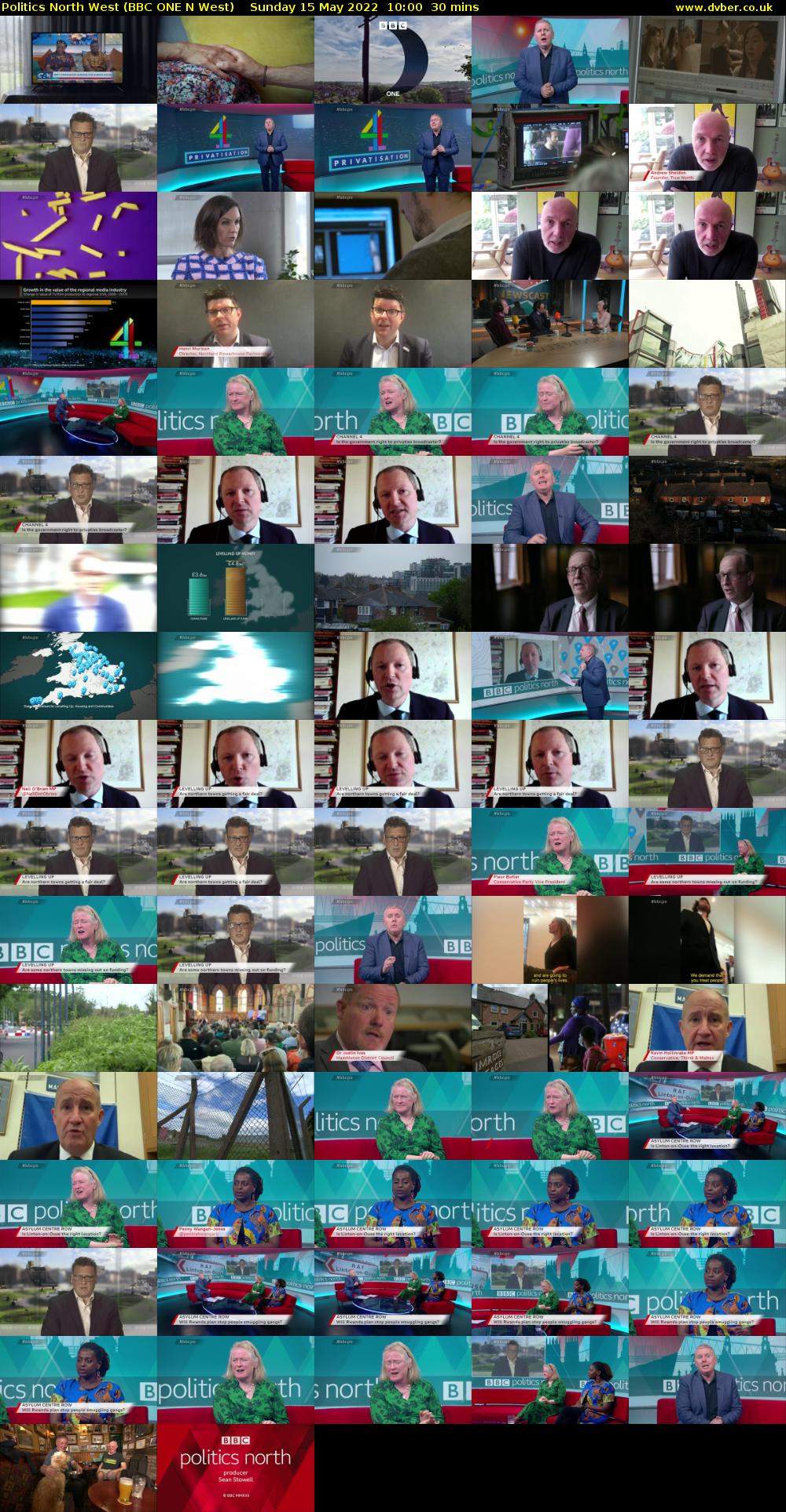 Politics North West (BBC ONE N West) Sunday 15 May 2022 10:00 - 10:30