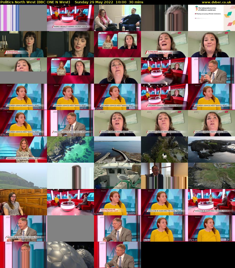 Politics North West (BBC ONE N West) Sunday 29 May 2022 10:00 - 10:30