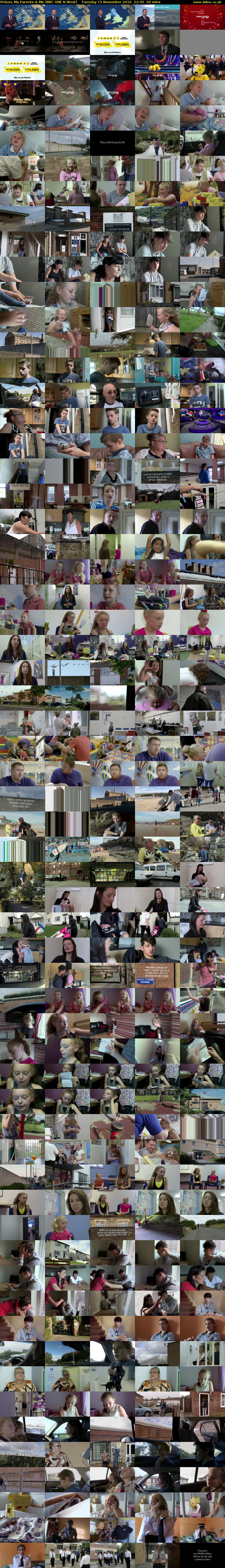 Prison, My Parents & Me (BBC ONE N West) Tuesday 15 November 2016 22:45 - 23:45