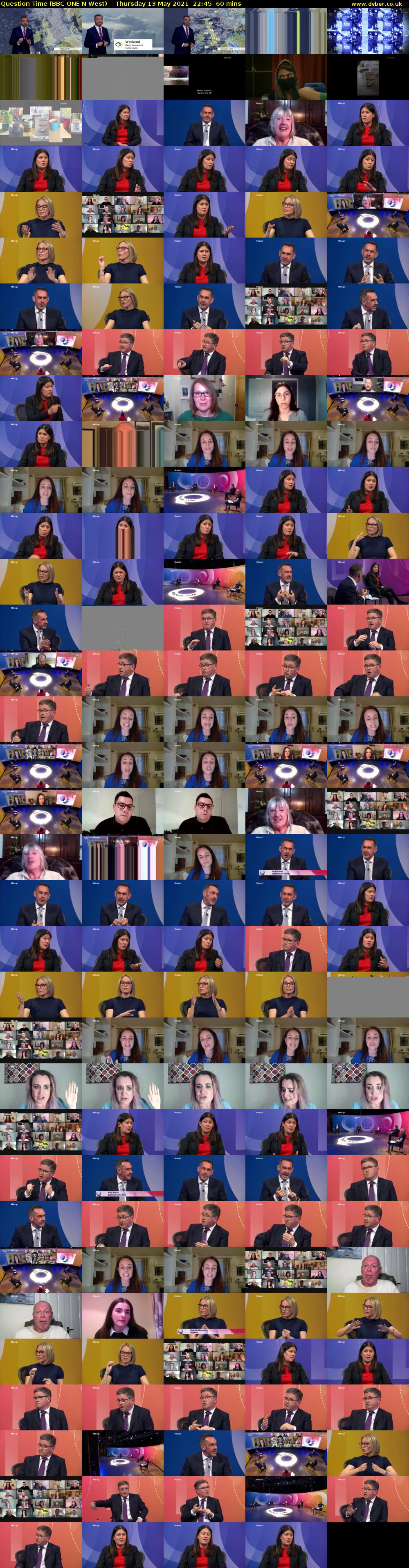 Question Time (BBC ONE N West) Thursday 13 May 2021 22:45 - 23:45