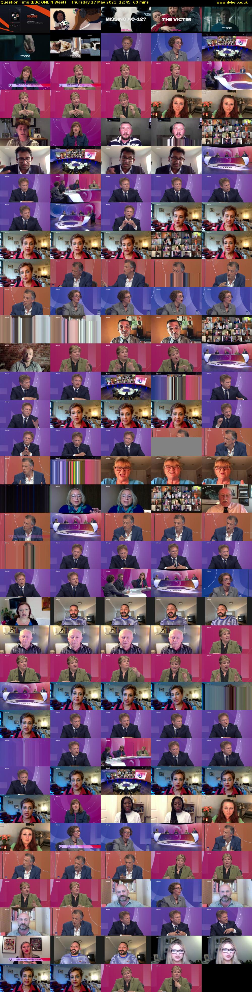 Question Time (BBC ONE N West) Thursday 27 May 2021 22:45 - 23:45