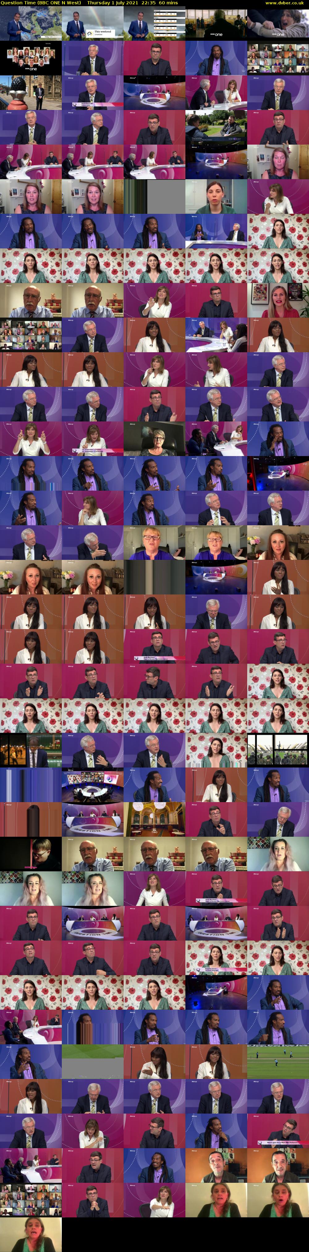 Question Time (BBC ONE N West) Thursday 1 July 2021 22:35 - 23:35