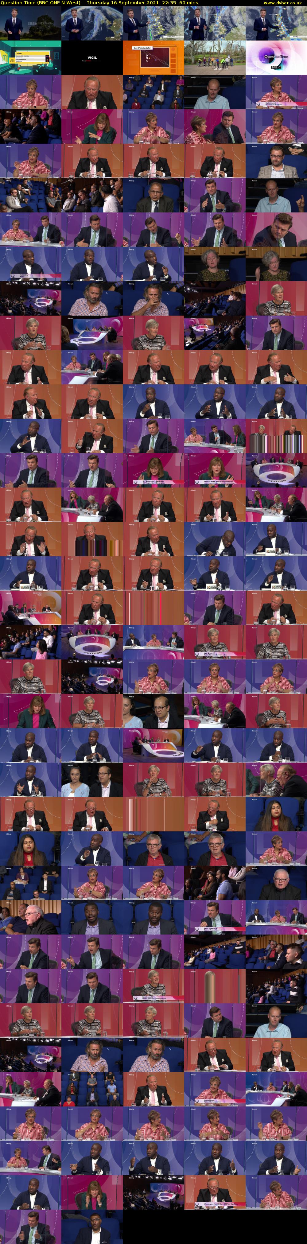 Question Time (BBC ONE N West) Thursday 16 September 2021 22:35 - 23:35