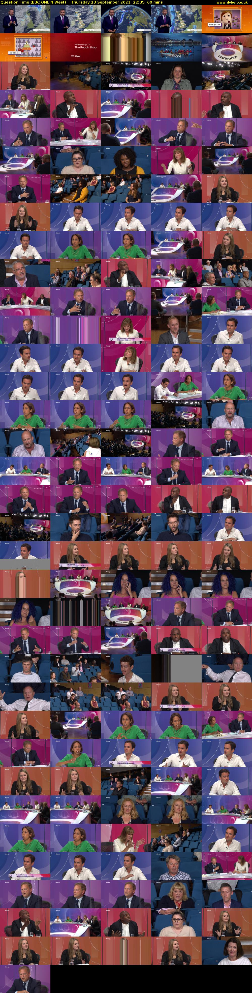 Question Time (BBC ONE N West) Thursday 23 September 2021 22:35 - 23:35