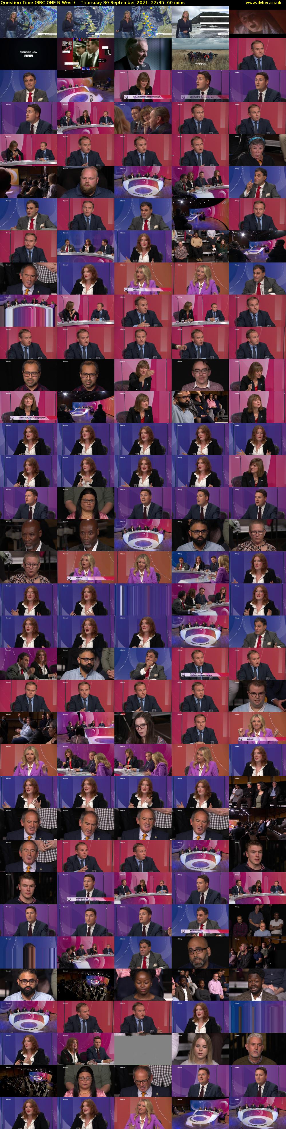Question Time (BBC ONE N West) Thursday 30 September 2021 22:35 - 23:35
