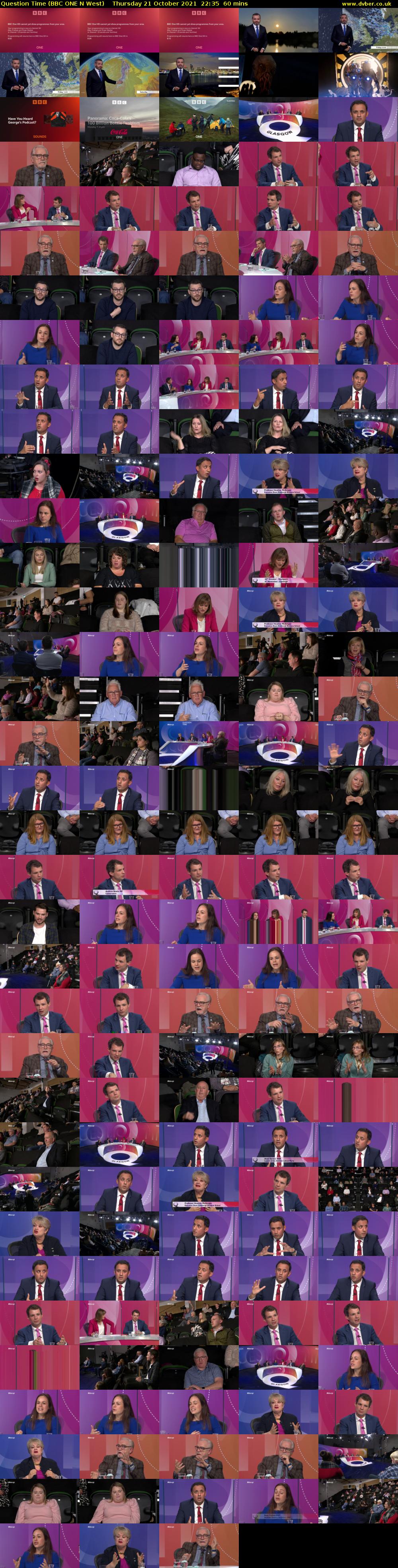 Question Time (BBC ONE N West) Thursday 21 October 2021 22:35 - 23:35