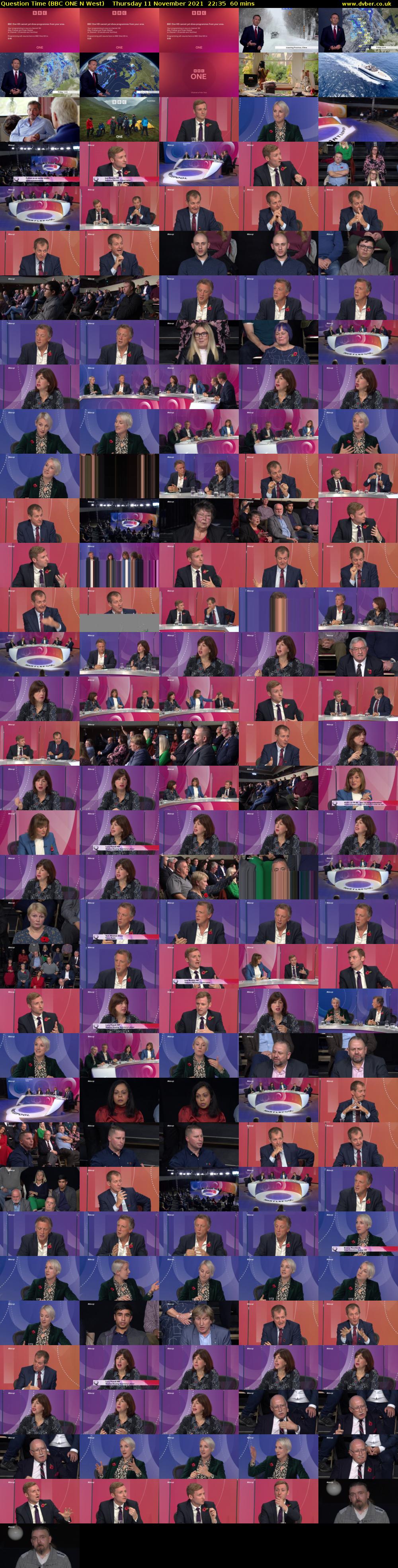 Question Time (BBC ONE N West) Thursday 11 November 2021 22:35 - 23:35