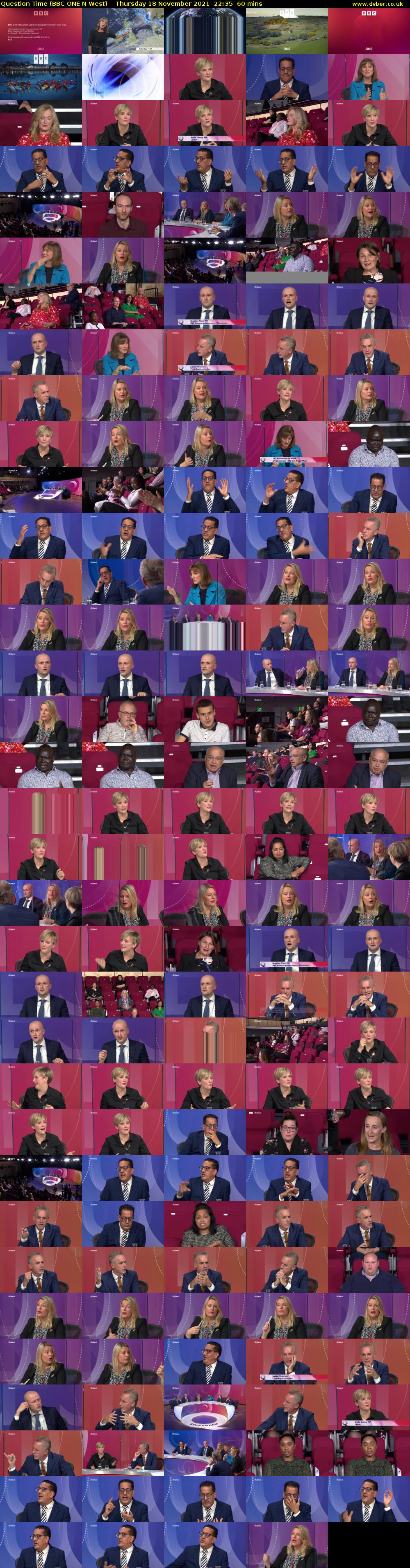 Question Time (BBC ONE N West) Thursday 18 November 2021 22:35 - 23:35