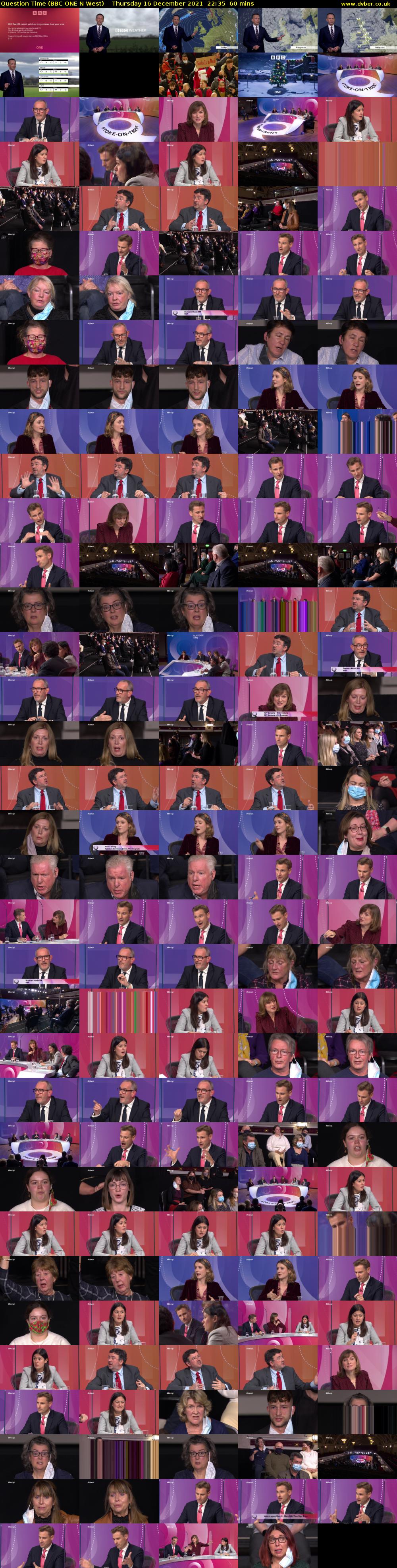 Question Time (BBC ONE N West) Thursday 16 December 2021 22:35 - 23:35