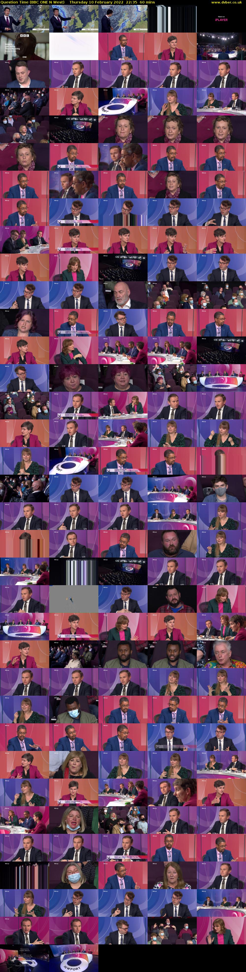 Question Time (BBC ONE N West) Thursday 10 February 2022 22:35 - 23:35