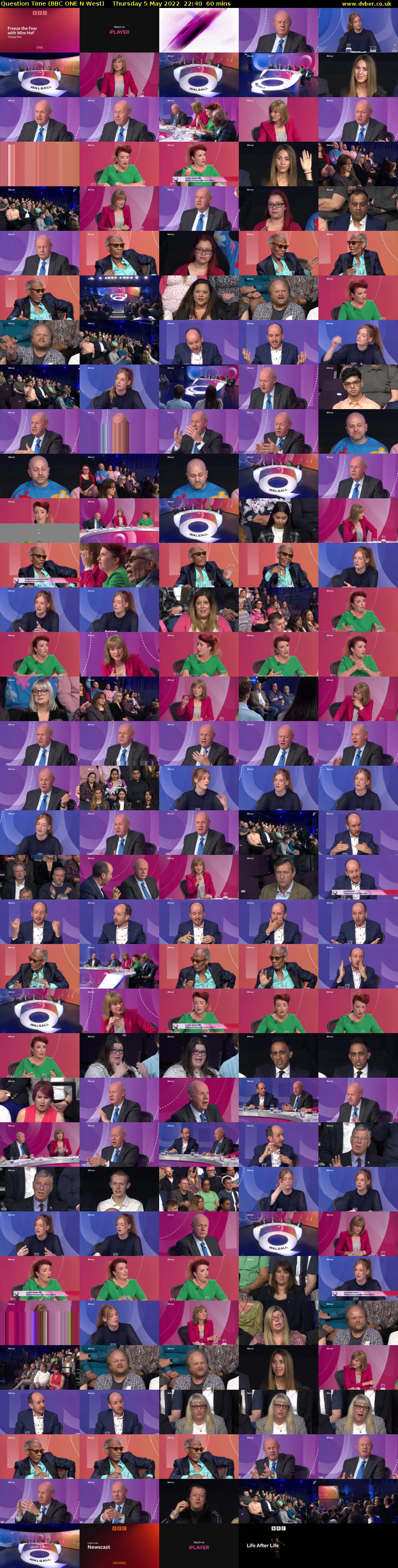 Question Time (BBC ONE N West) Thursday 5 May 2022 22:40 - 23:40