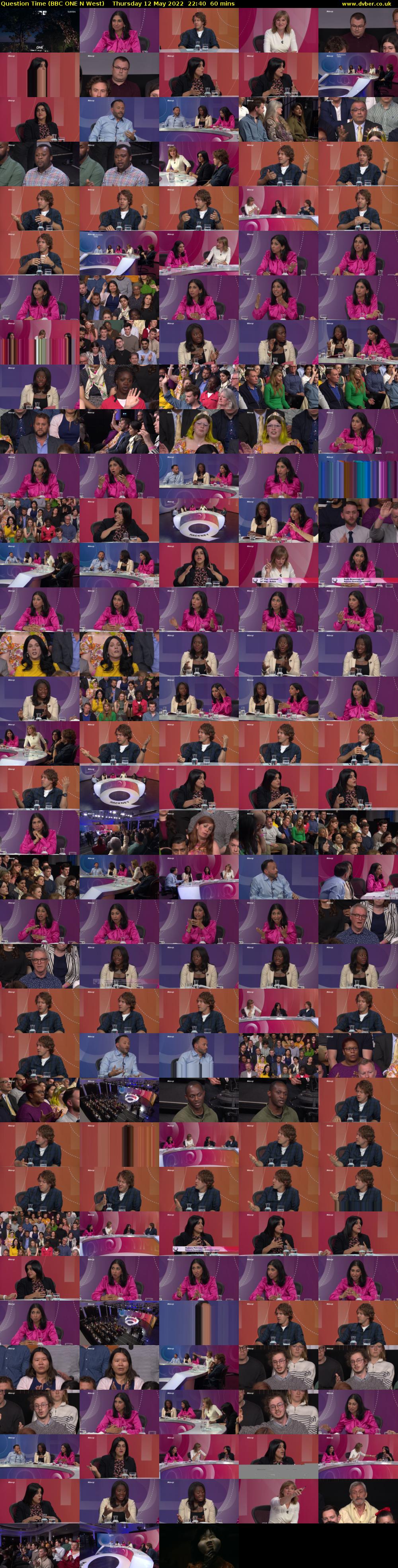 Question Time (BBC ONE N West) Thursday 12 May 2022 22:40 - 23:40