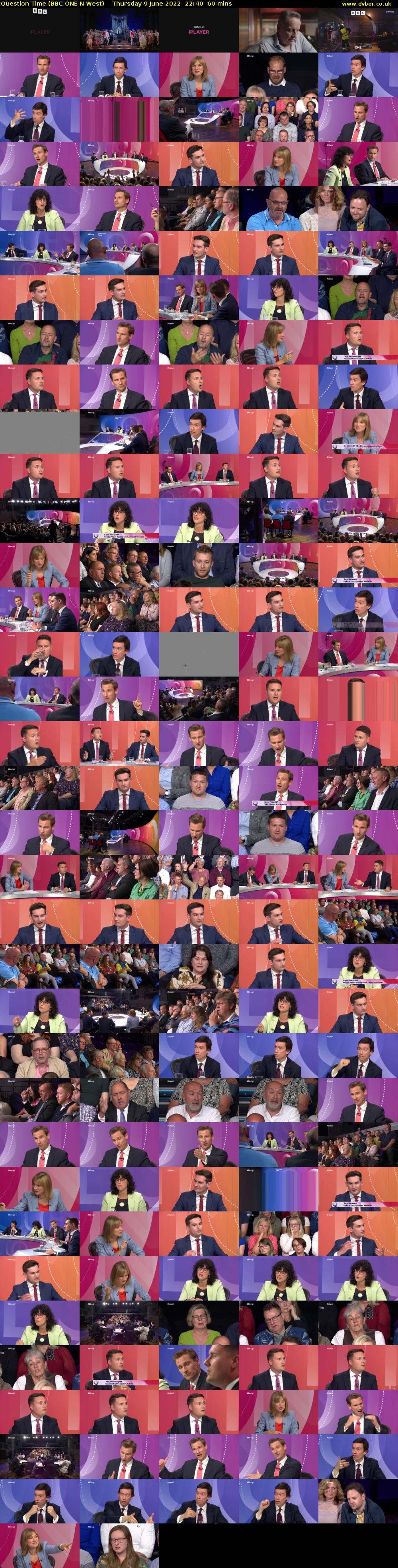 Question Time (BBC ONE N West) Thursday 9 June 2022 22:40 - 23:40