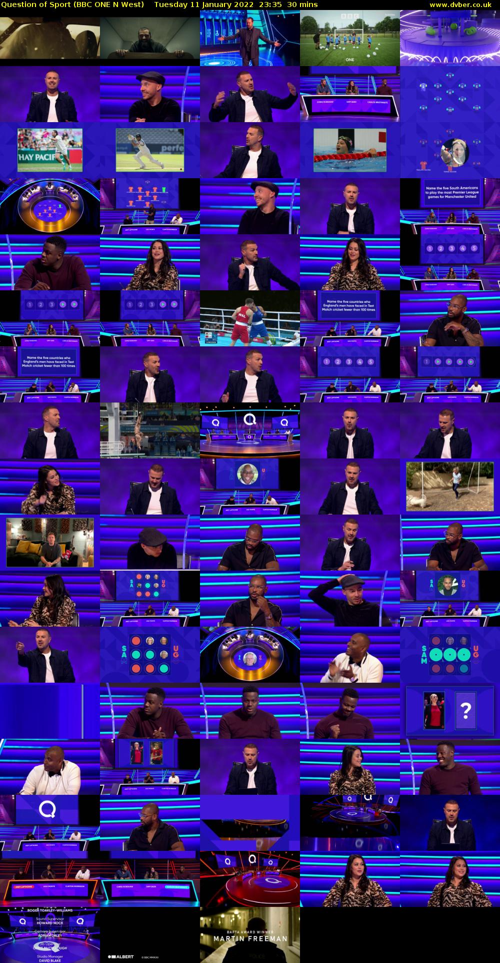 Question of Sport (BBC ONE N West) Tuesday 11 January 2022 23:35 - 00:05