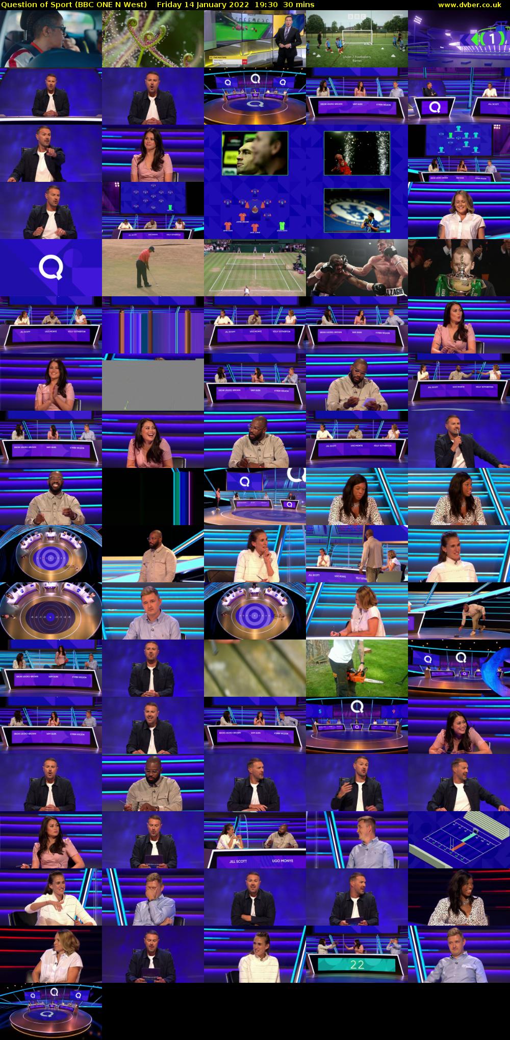 Question of Sport (BBC ONE N West) Friday 14 January 2022 19:30 - 20:00