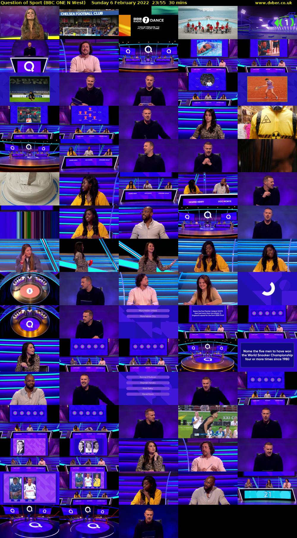Question of Sport (BBC ONE N West) Sunday 6 February 2022 23:55 - 00:25