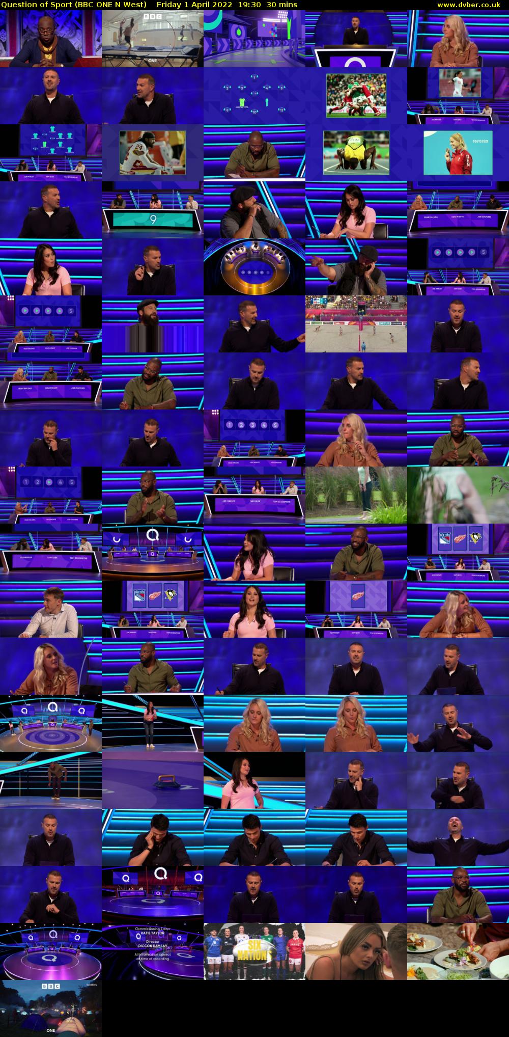 Question of Sport (BBC ONE N West) Friday 1 April 2022 19:30 - 20:00