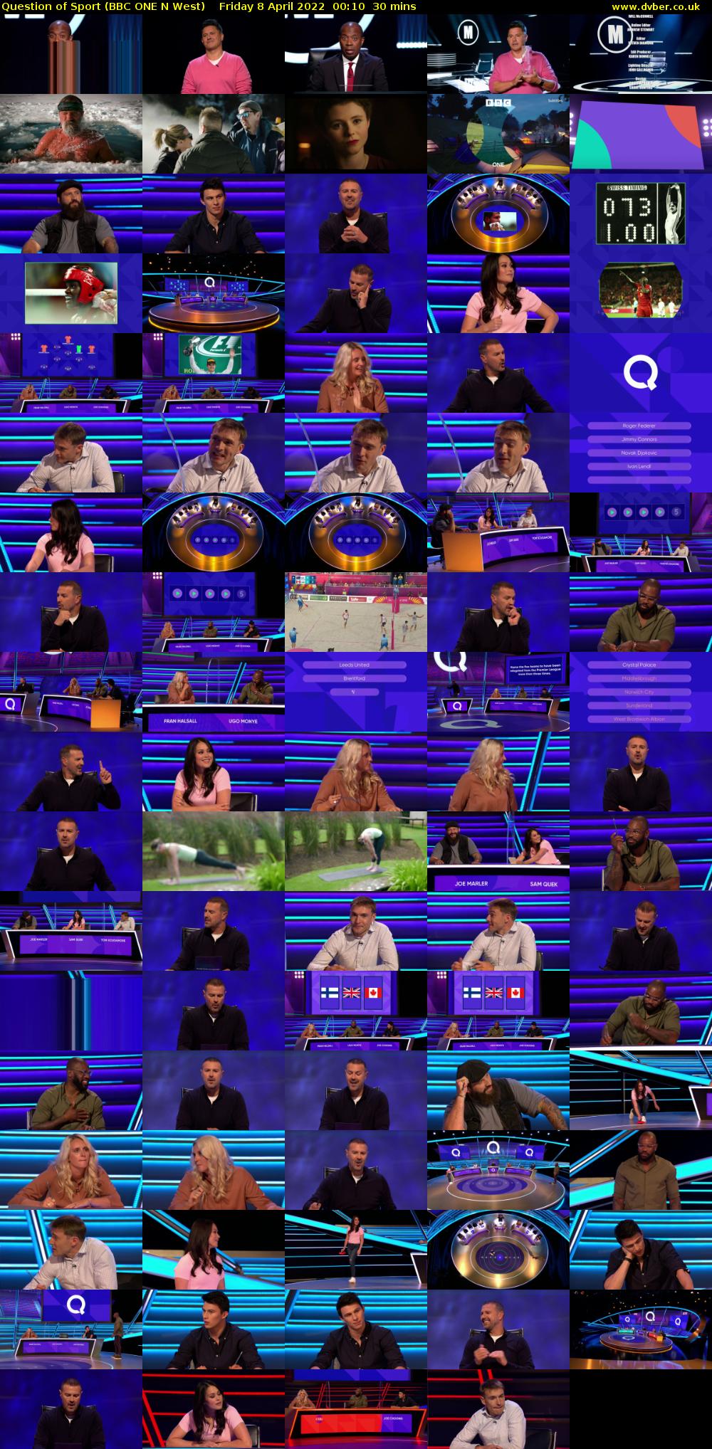 Question of Sport (BBC ONE N West) Friday 8 April 2022 00:10 - 00:40