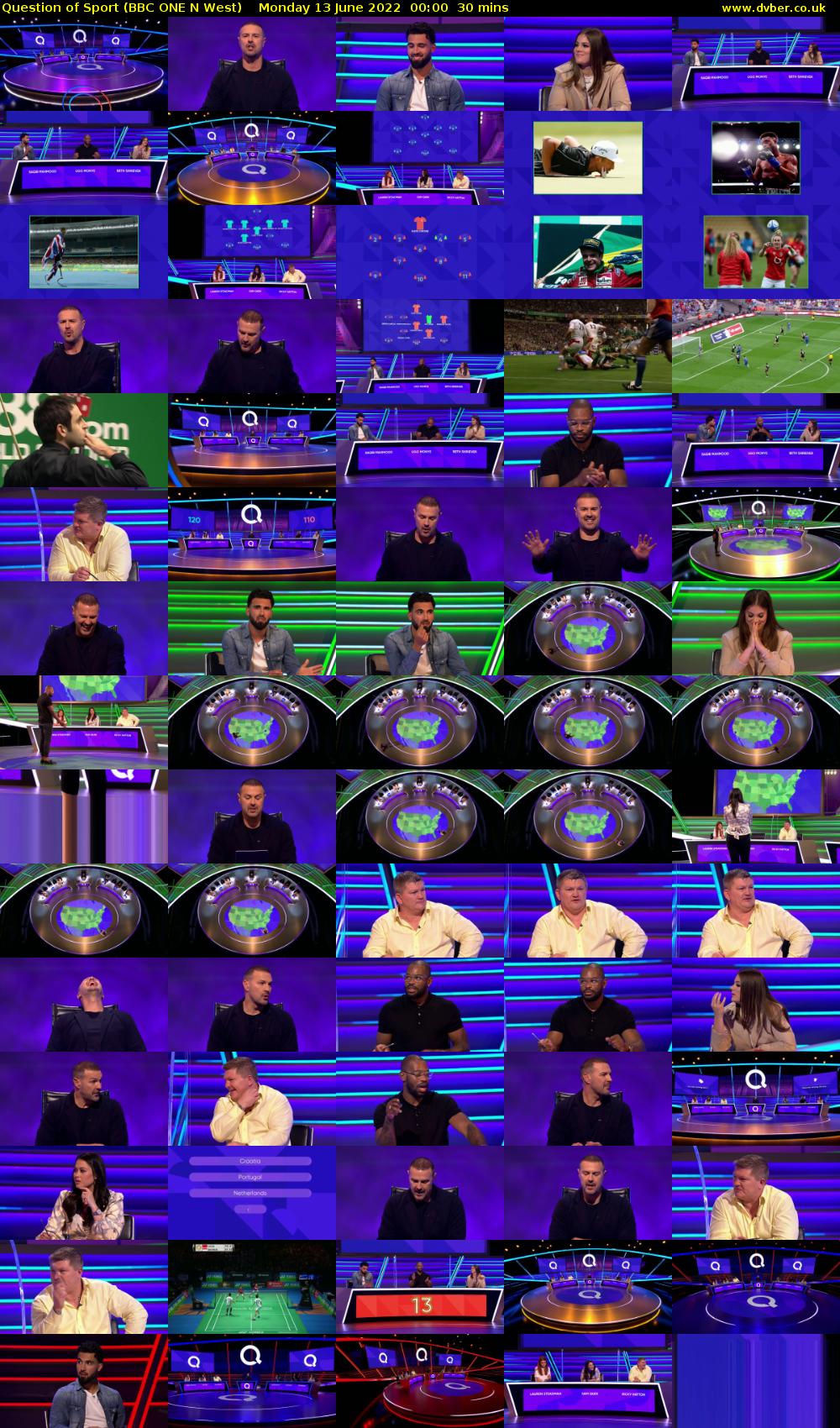 Question of Sport (BBC ONE N West) Monday 13 June 2022 00:00 - 00:30