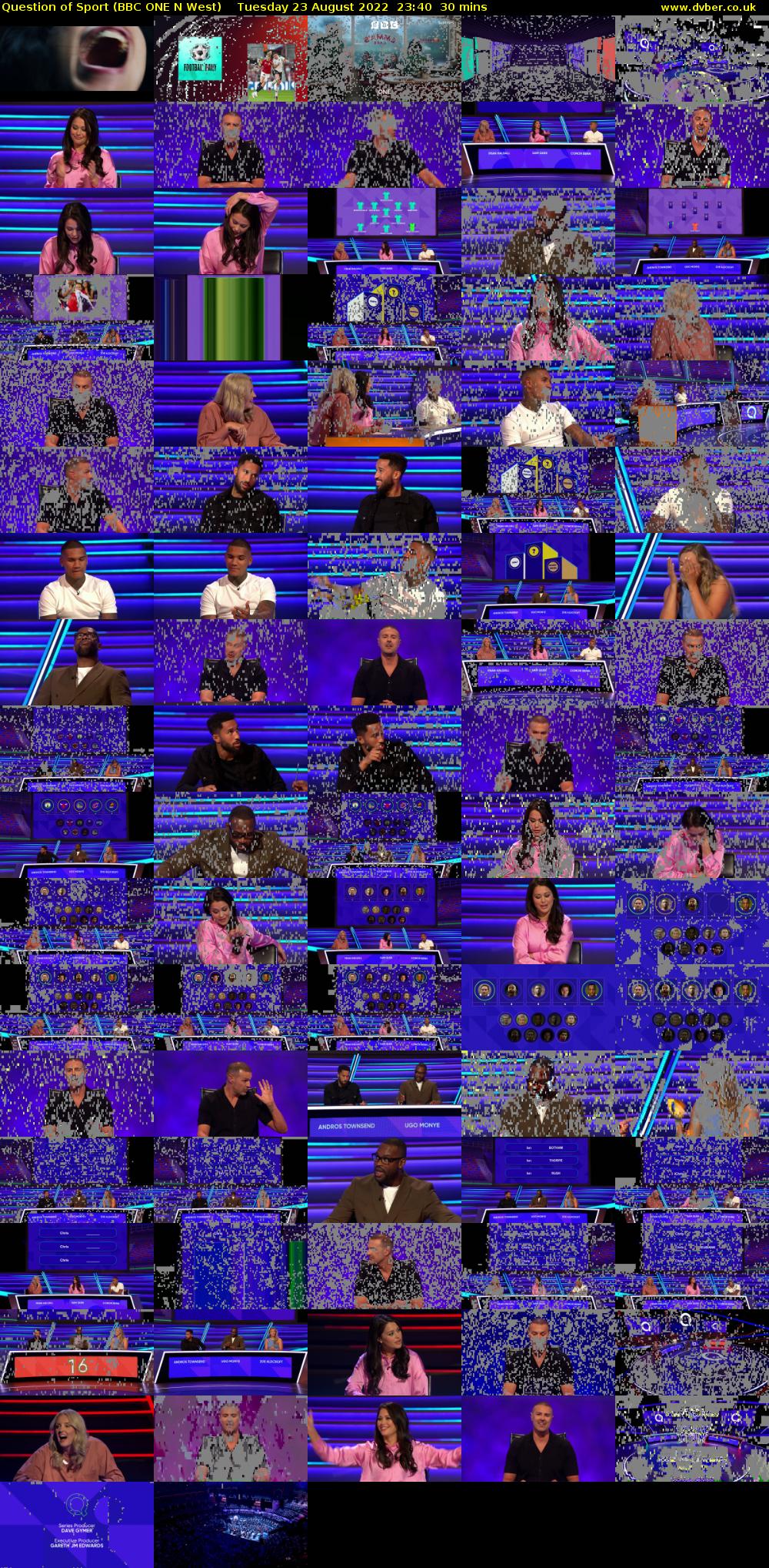 Question of Sport (BBC ONE N West) Tuesday 23 August 2022 23:40 - 00:10