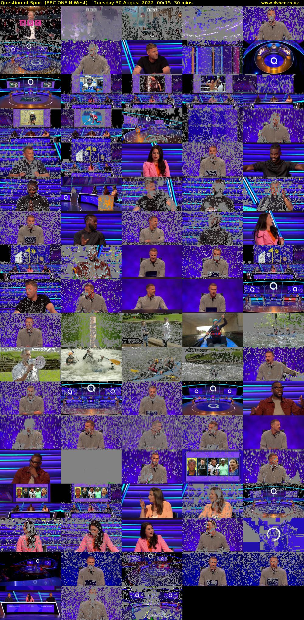 Question of Sport (BBC ONE N West) Tuesday 30 August 2022 00:15 - 00:45