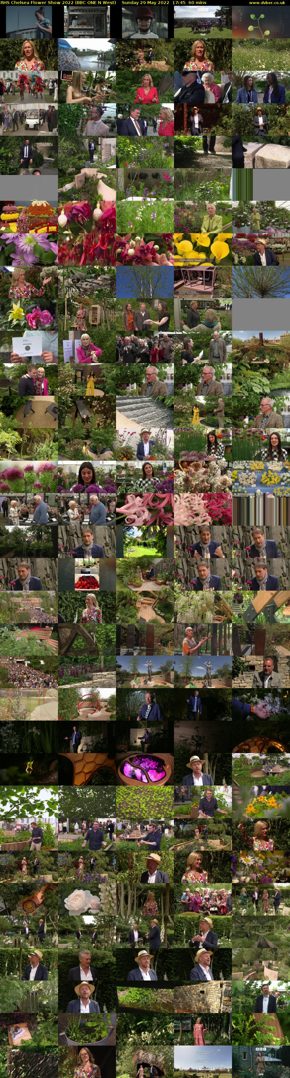 RHS Chelsea Flower Show 2022 (BBC ONE N West) Sunday 29 May 2022 17:45 - 18:45