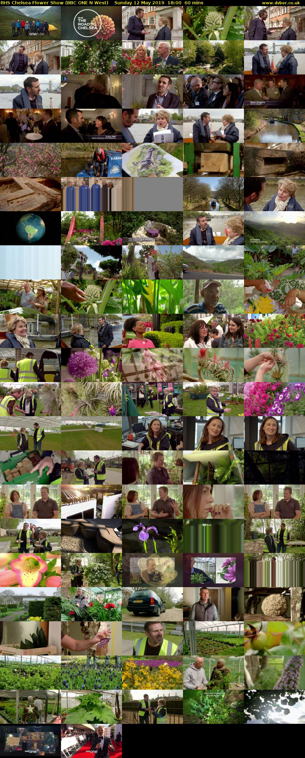 RHS Chelsea Flower Show (BBC ONE N West) Sunday 12 May 2019 18:00 - 19:00