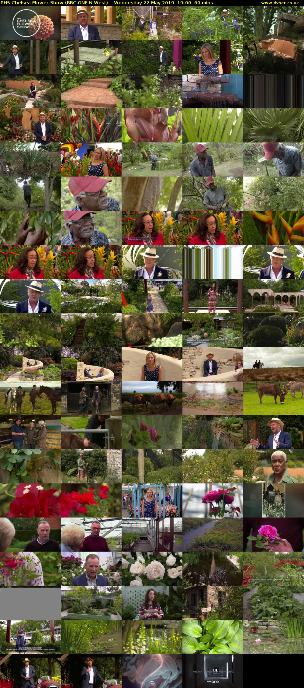 RHS Chelsea Flower Show (BBC ONE N West) Wednesday 22 May 2019 19:00 - 20:00