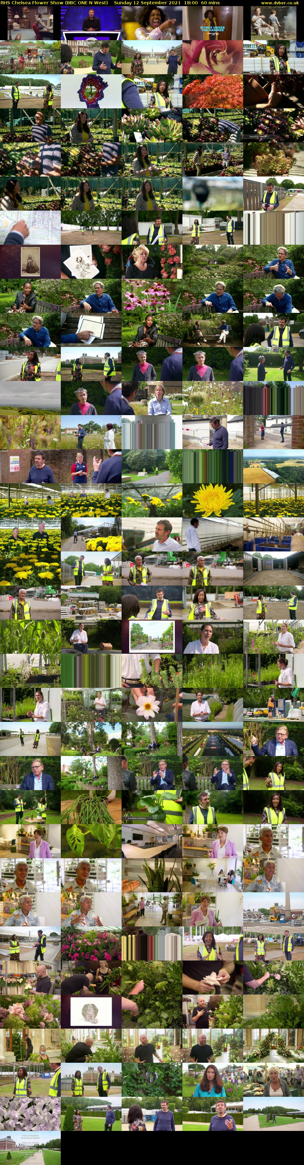 RHS Chelsea Flower Show (BBC ONE N West) Sunday 12 September 2021 18:00 - 19:00