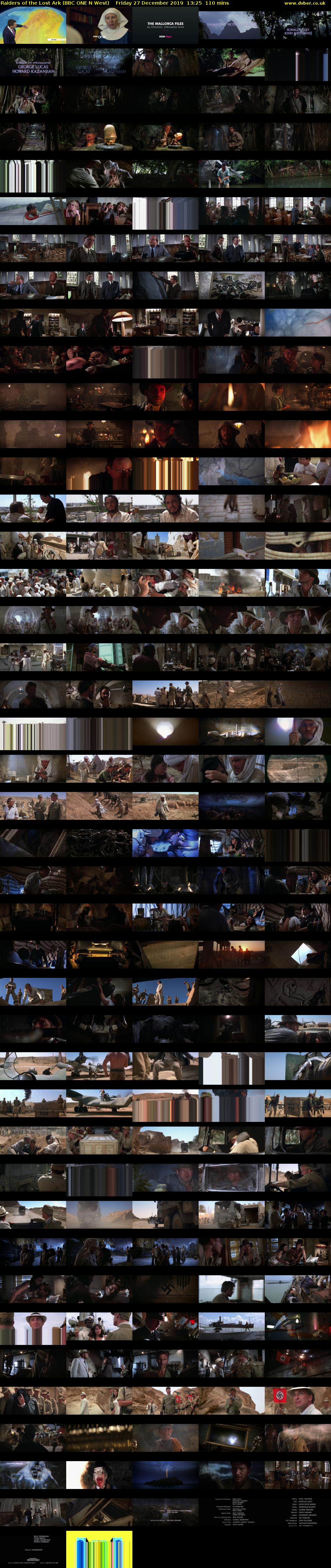 Raiders of the Lost Ark (BBC ONE N West) Friday 27 December 2019 13:25 - 15:15