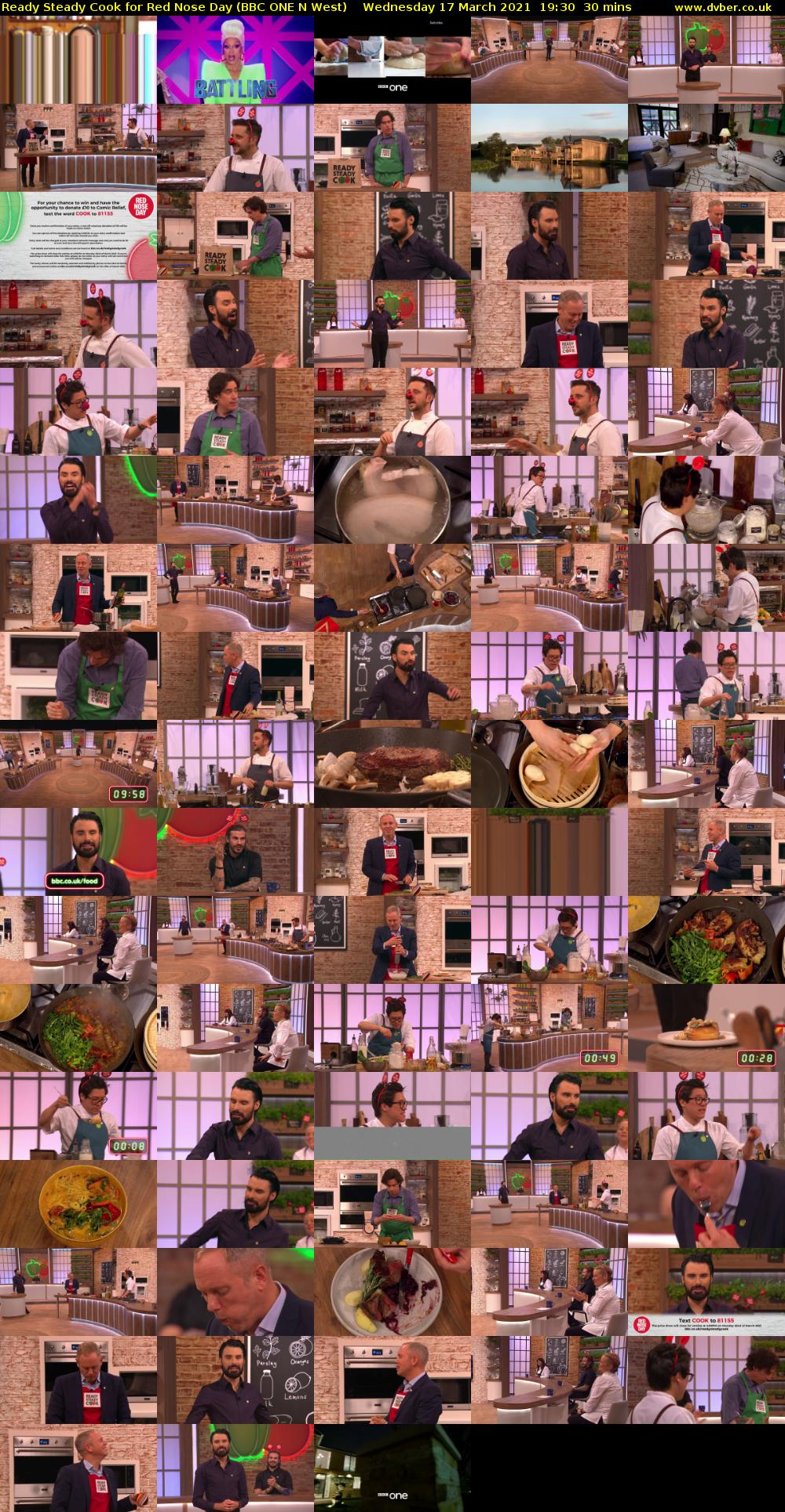 Ready Steady Cook for Red Nose Day (BBC ONE N West) Wednesday 17 March 2021 19:30 - 20:00