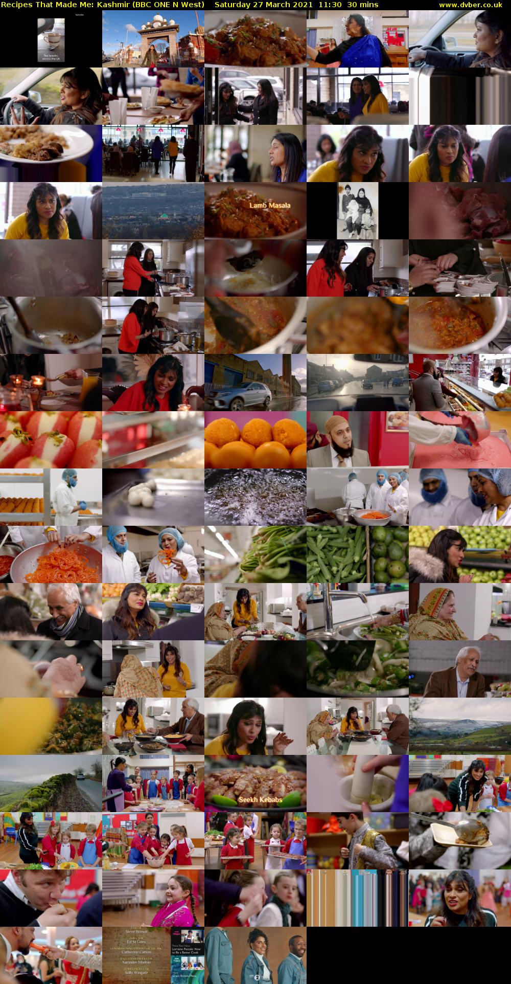 Recipes That Made Me: Kashmir (BBC ONE N West) Saturday 27 March 2021 11:30 - 12:00