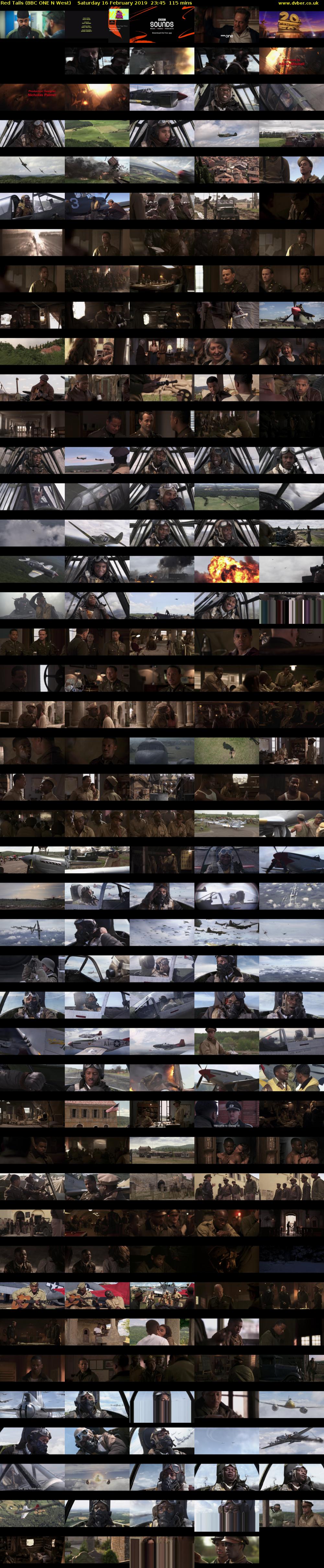 Red Tails (BBC ONE N West) Saturday 16 February 2019 23:45 - 01:40