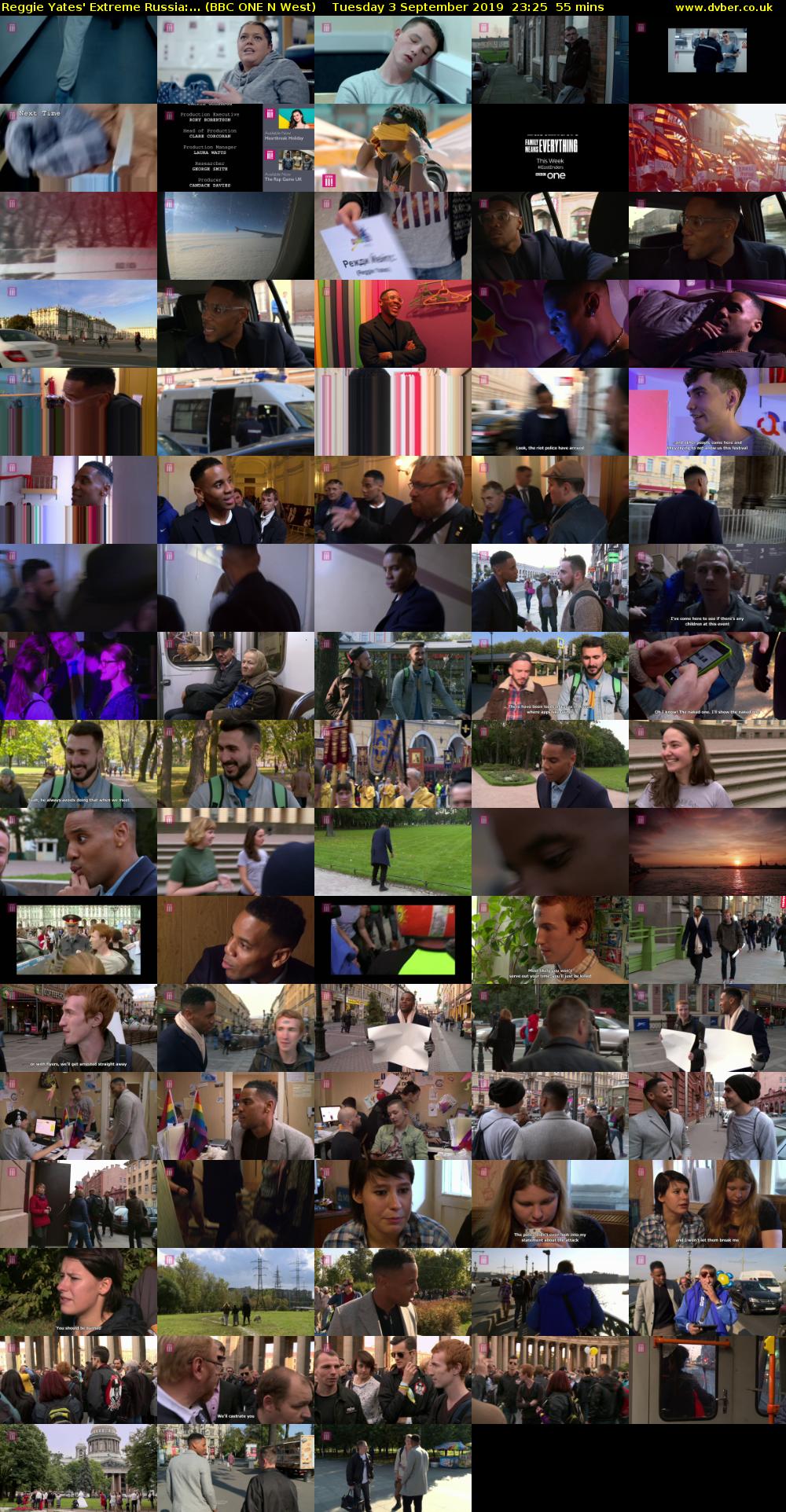 Reggie Yates' Extreme Russia:... (BBC ONE N West) Tuesday 3 September 2019 23:25 - 00:20