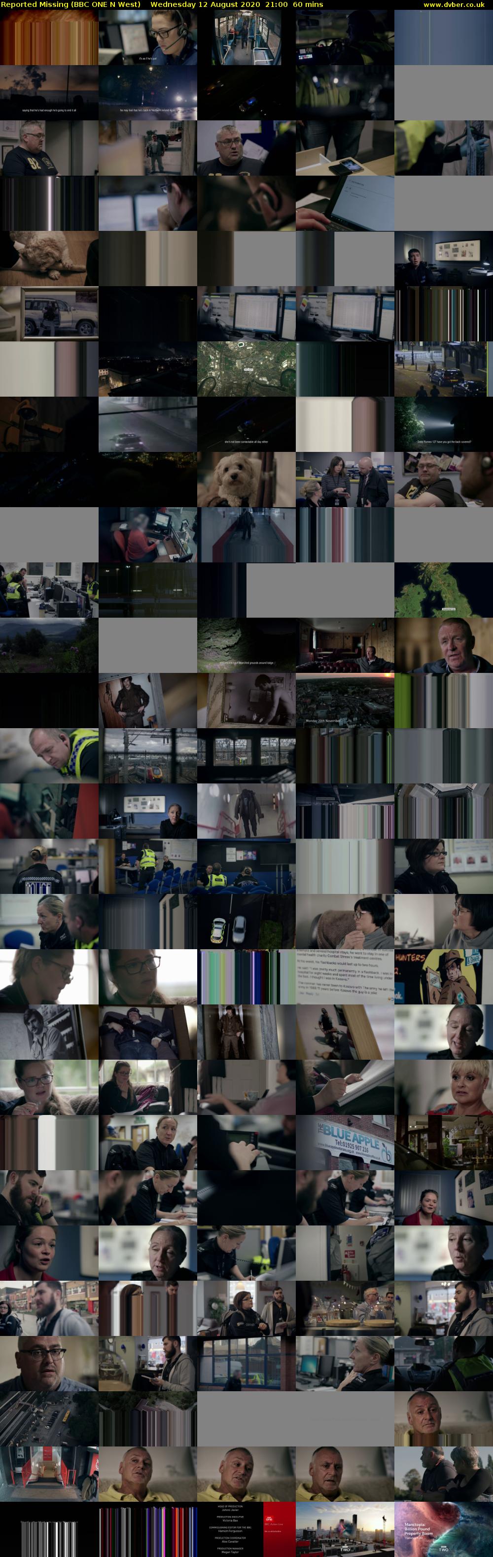 Reported Missing (BBC ONE N West) Wednesday 12 August 2020 21:00 - 22:00