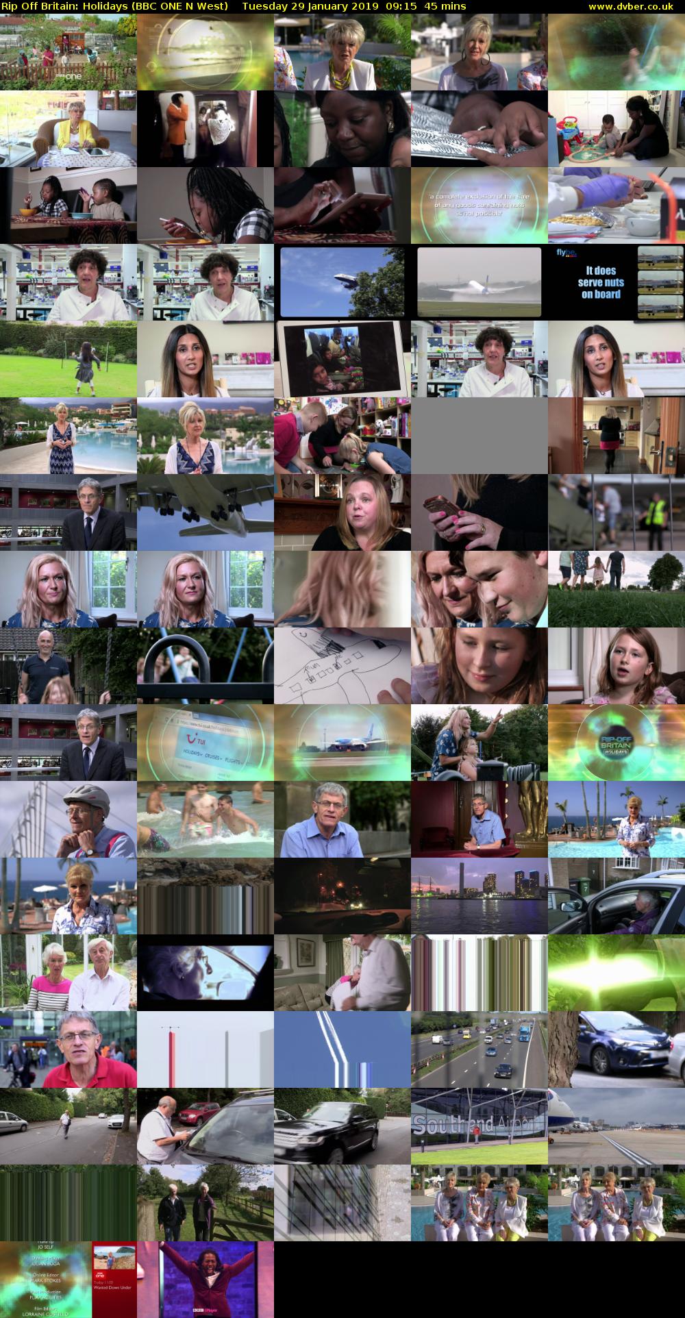 Rip Off Britain: Holidays (BBC ONE N West) Tuesday 29 January 2019 09:15 - 10:00