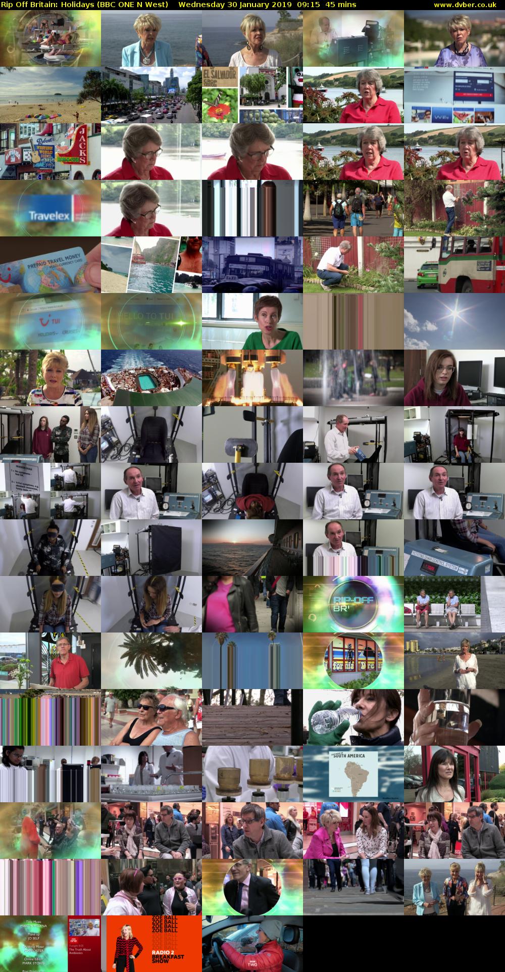 Rip Off Britain: Holidays (BBC ONE N West) Wednesday 30 January 2019 09:15 - 10:00