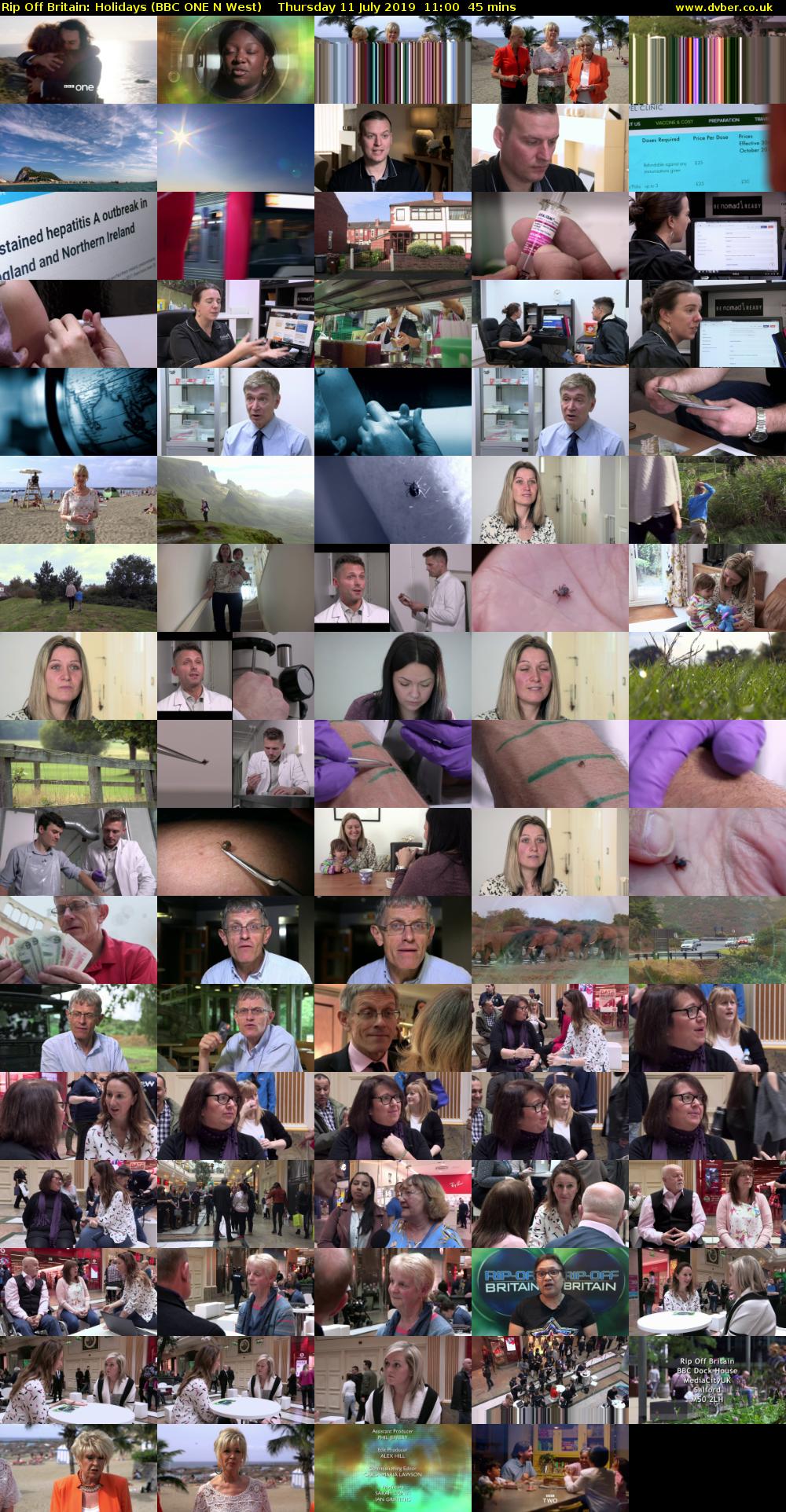 Rip Off Britain: Holidays (BBC ONE N West) Thursday 11 July 2019 11:00 - 11:45
