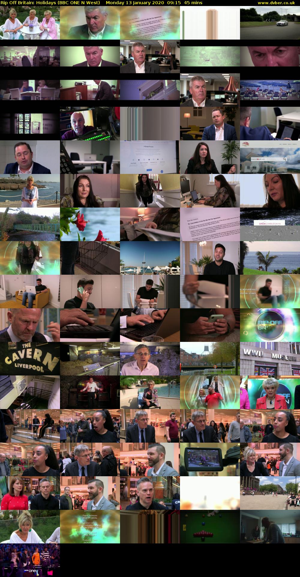 Rip Off Britain: Holidays (BBC ONE N West) Monday 13 January 2020 09:15 - 10:00