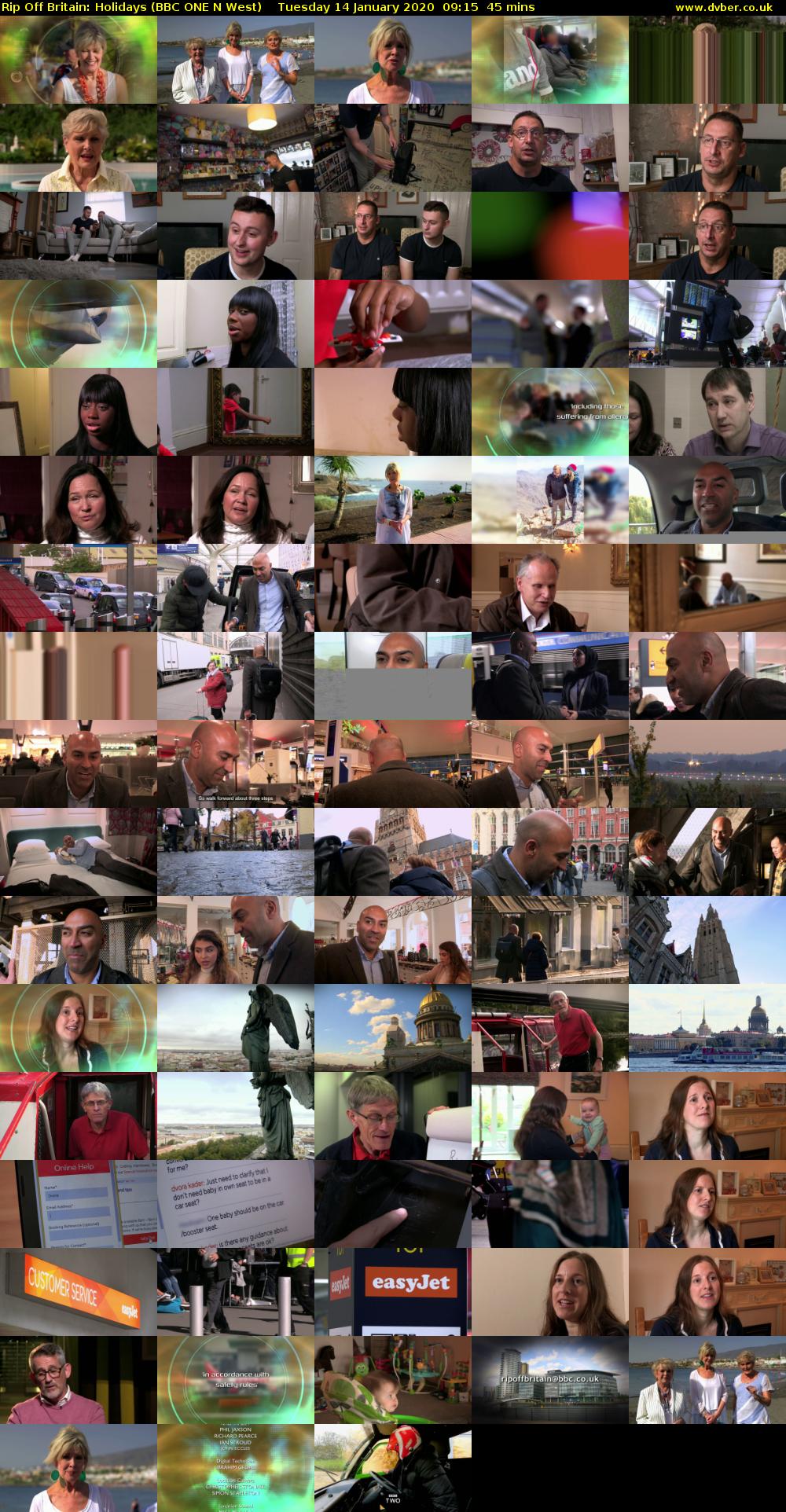 Rip Off Britain: Holidays (BBC ONE N West) Tuesday 14 January 2020 09:15 - 10:00