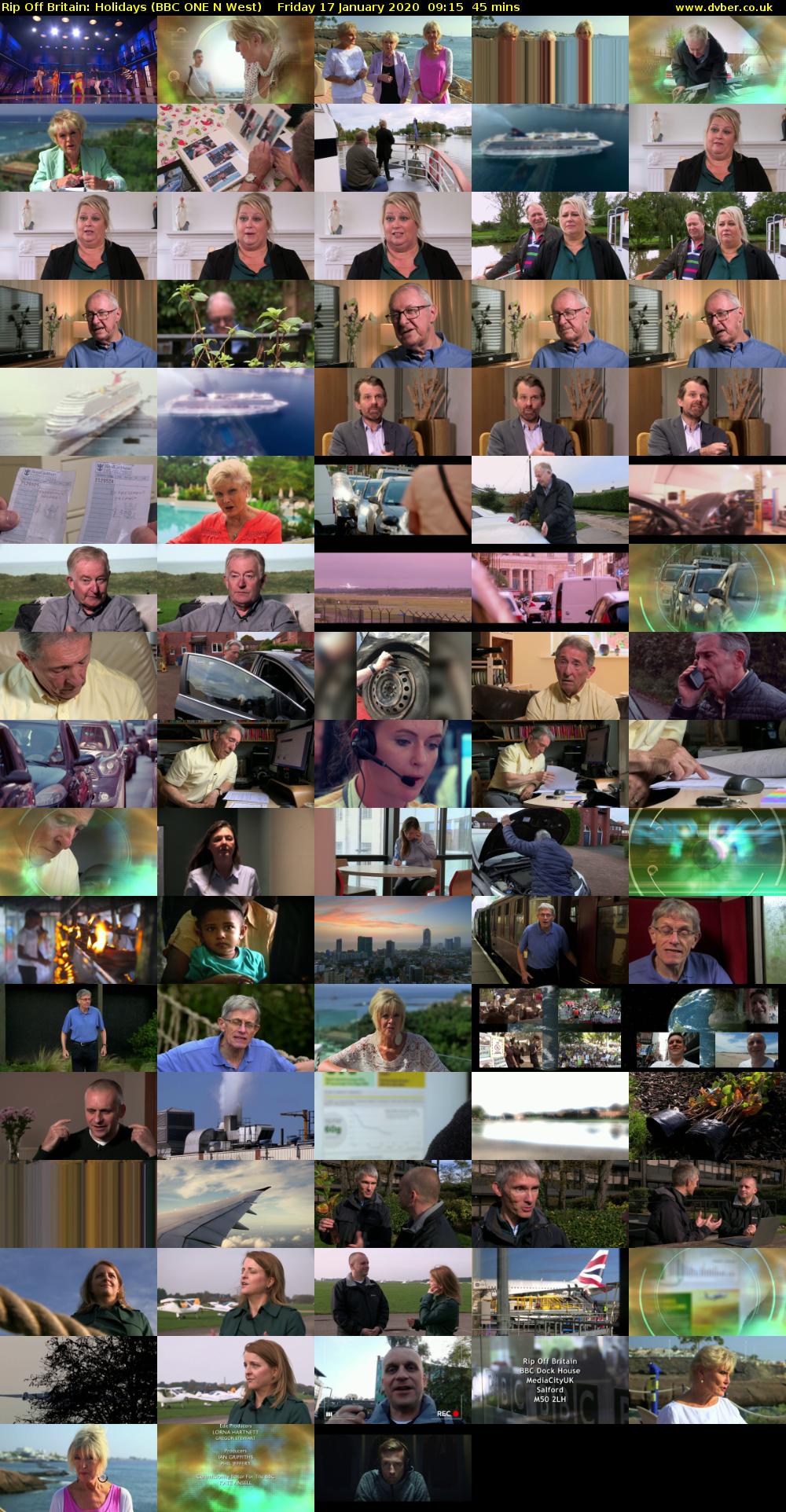 Rip Off Britain: Holidays (BBC ONE N West) Friday 17 January 2020 09:15 - 10:00