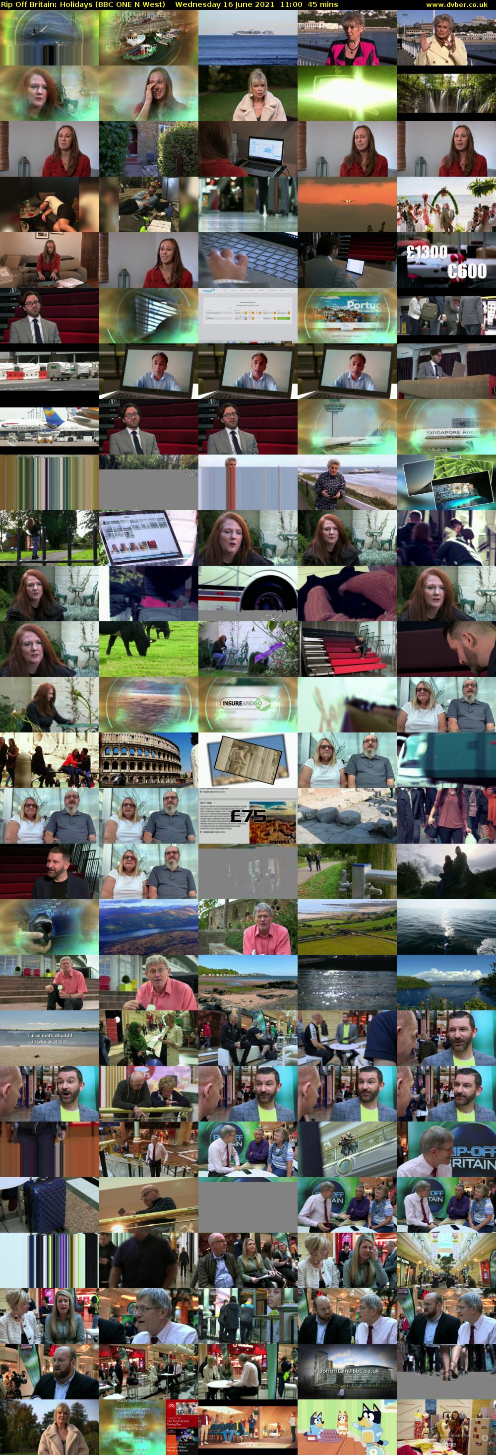 Rip Off Britain: Holidays (BBC ONE N West) Wednesday 16 June 2021 11:00 - 11:45